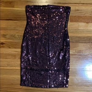 Crome metallic dress